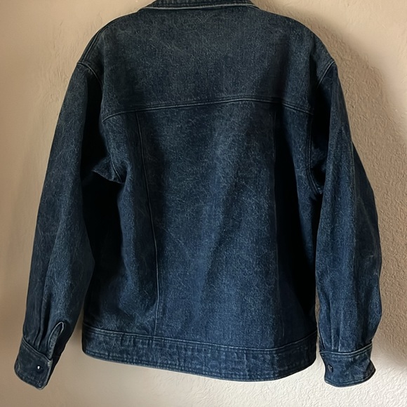 Vintage unbranded snap up heavy jean jacket - Picture 3 of 3